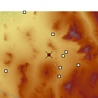 Nearby Forecast Locations - Valencia West - Carte