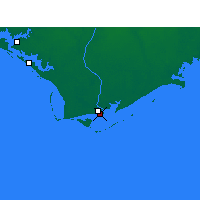 Nearby Forecast Locations - Apalachicola - Carte