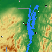 Nearby Forecast Locations - Plattsburgh - Carte