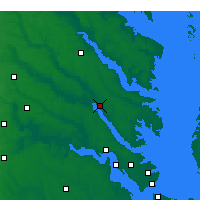 Nearby Forecast Locations - West Point - Carte