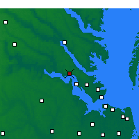 Nearby Forecast Locations - Williamsburg - Carte