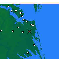 Nearby Forecast Locations - Chesapeake - Carte