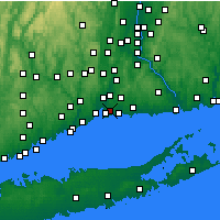 Nearby Forecast Locations - East Haven - Carte