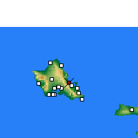 Nearby Forecast Locations - Kahalu'u - Carte