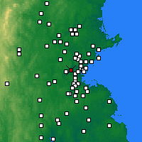 Nearby Forecast Locations - Belmont - Carte