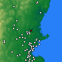 Nearby Forecast Locations - Haverhill - Carte