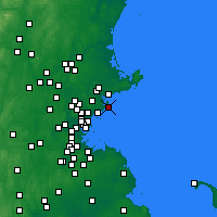 Nearby Forecast Locations - Marblehead - Carte