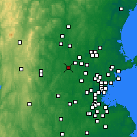 Nearby Forecast Locations - Westford - Carte
