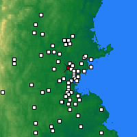 Nearby Forecast Locations - Woburn - Carte