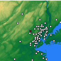 Nearby Forecast Locations - Parsippany-Troy Hills - Carte