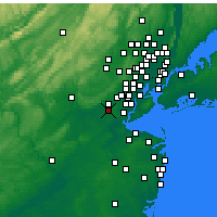 Nearby Forecast Locations - South Plainfield - Carte