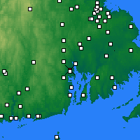Nearby Forecast Locations - Cranston - Carte