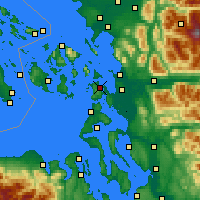 Nearby Forecast Locations - Anacortes - Carte