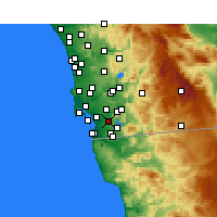 Nearby Forecast Locations - Bonita - Carte