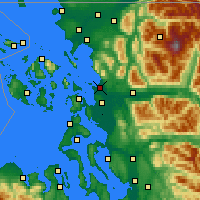Nearby Forecast Locations - Bow - Carte