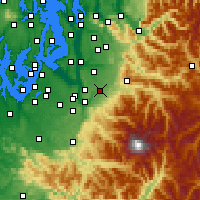 Nearby Forecast Locations - Buckley - Carte