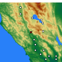 Nearby Forecast Locations - Cloverdale - Carte