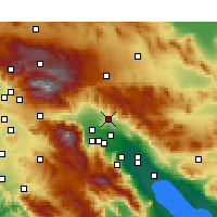 Nearby Forecast Locations - Desert Hot Springs - Carte