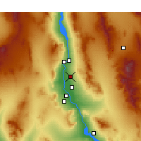 Nearby Forecast Locations - Fort Mohave - Carte