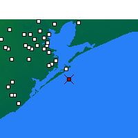 Nearby Forecast Locations - Galveston - Carte