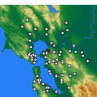 Nearby Forecast Locations - Hercules - Carte