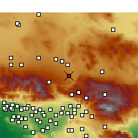 Nearby Forecast Locations - Hesperia - Carte