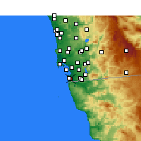 Nearby Forecast Locations - Imperial Beach - Carte