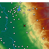Nearby Forecast Locations - Ione - Carte