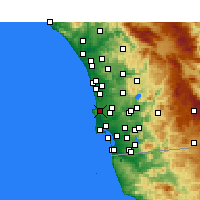Nearby Forecast Locations - La Jolla - Carte
