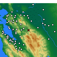 Nearby Forecast Locations - Livermore - Carte