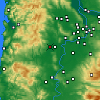 Nearby Forecast Locations - McMinnville - Carte