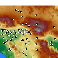 Nearby Forecast Locations - Mentone - Carte