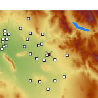 Nearby Forecast Locations - Mesa - Carte