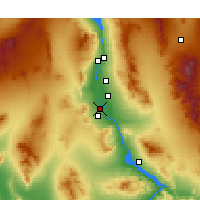 Nearby Forecast Locations - Needles - Carte