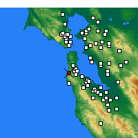 Nearby Forecast Locations - Pacifica - Carte