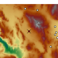 Nearby Forecast Locations - Pahrump - Carte