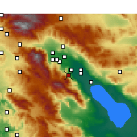 Nearby Forecast Locations - Palm Desert - Carte