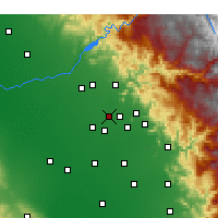 Nearby Forecast Locations - Parlier - Carte