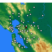 Nearby Forecast Locations - Pleasant Hill - Carte