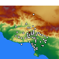 Nearby Forecast Locations - Porter Ranch - Carte