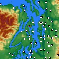 Nearby Forecast Locations - Poulsbo - Carte