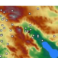 Nearby Forecast Locations - Rancho Mirage - Carte