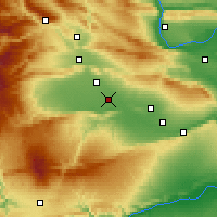 Nearby Forecast Locations - Toppenish - Carte