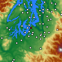 Nearby Forecast Locations - University Place - Carte