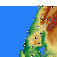 Nearby Forecast Locations - Tyr - Carte