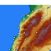 Nearby Forecast Locations - El Laqloûq - Carte