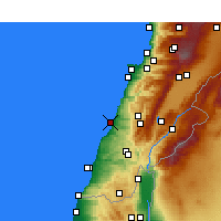 Nearby Forecast Locations - Sidon - Carte