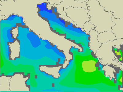 Adriatique Sud - Hauteurs des vagues - jeu, 02.04. 08:00 CEST