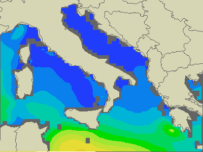 Adriatique Sud - Hauteurs des vagues - ven, 03.04. 08:00 CEST