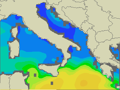 Adriatique Sud - Hauteurs des vagues - ven, 03.04. 20:00 CEST